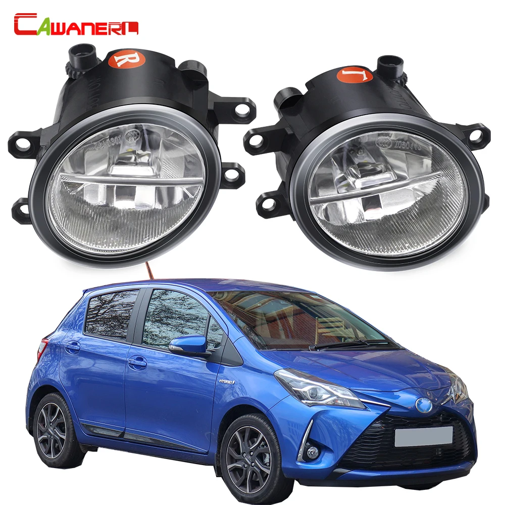 

2 X Car Right + Left Fog Light Assembly 30W LED Fog Daytime Running Lamp DRL 12V For Toyota Yaris (_P13_) Hatchback 2010-2019