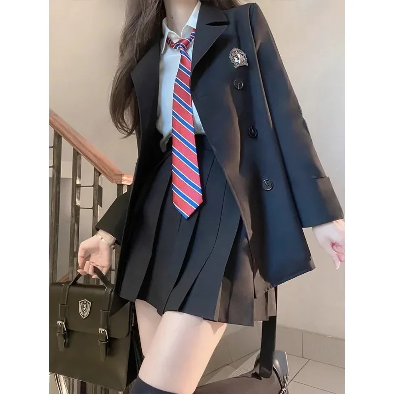 Xgoth JK юбка комплект с лацканами свободные повседневные пальто топы белые рубашки