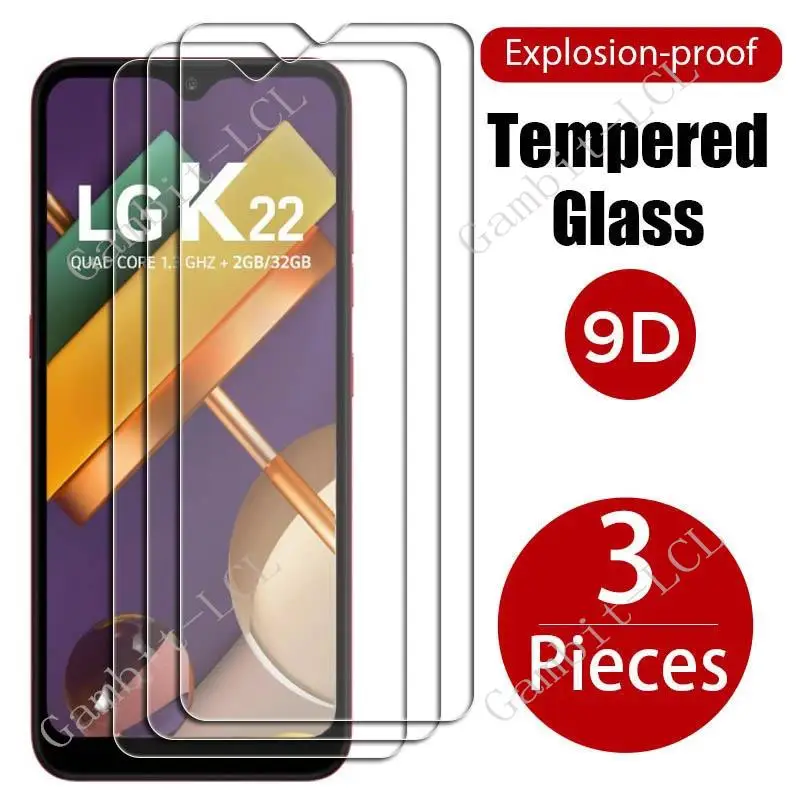 

3PCS Tempered Glass For LG K22 6.2" LGK22+ LGK22 Plus LGK22Plus LMK200Z, LMK200E, LMK200B LM-K200 Screen Protector Cover Film