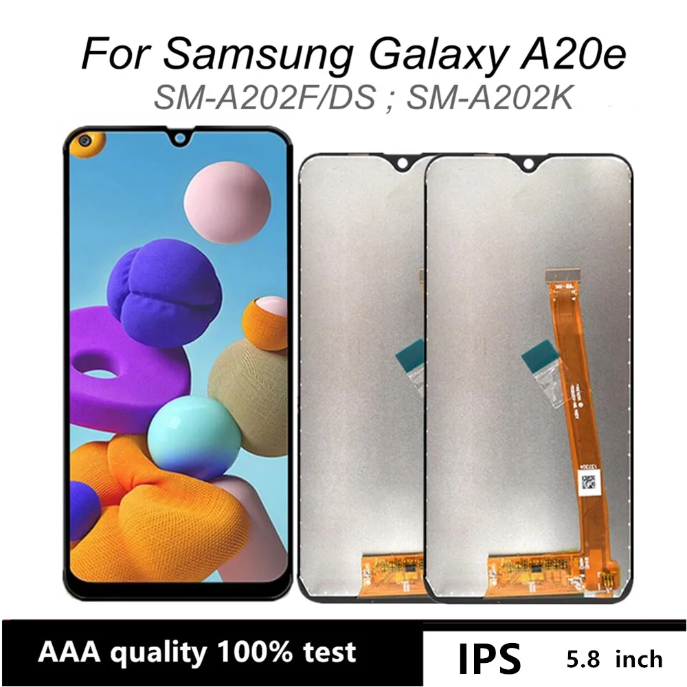 

5.8" For Samsung Galaxy A20E SM-A202F/DS SM-A202K Touch Screen LCD Display Replacement