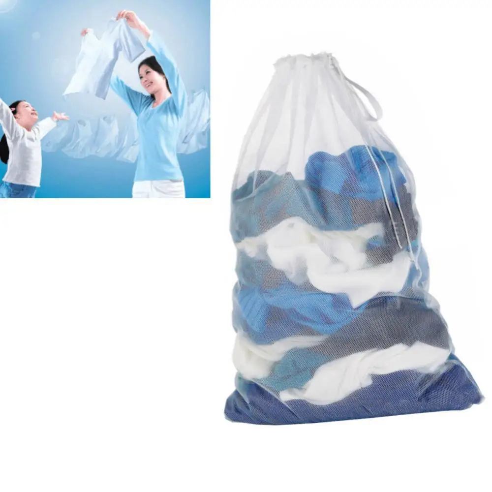 

Large Mesh Laundry Washing Machine Pouch Dirty Clothes Storage Bag Net Organizer