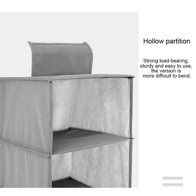 

Foldable 10 Shelves for grey Clothes Organizer Drawers and Purpose Made Pockets Drop Shipping