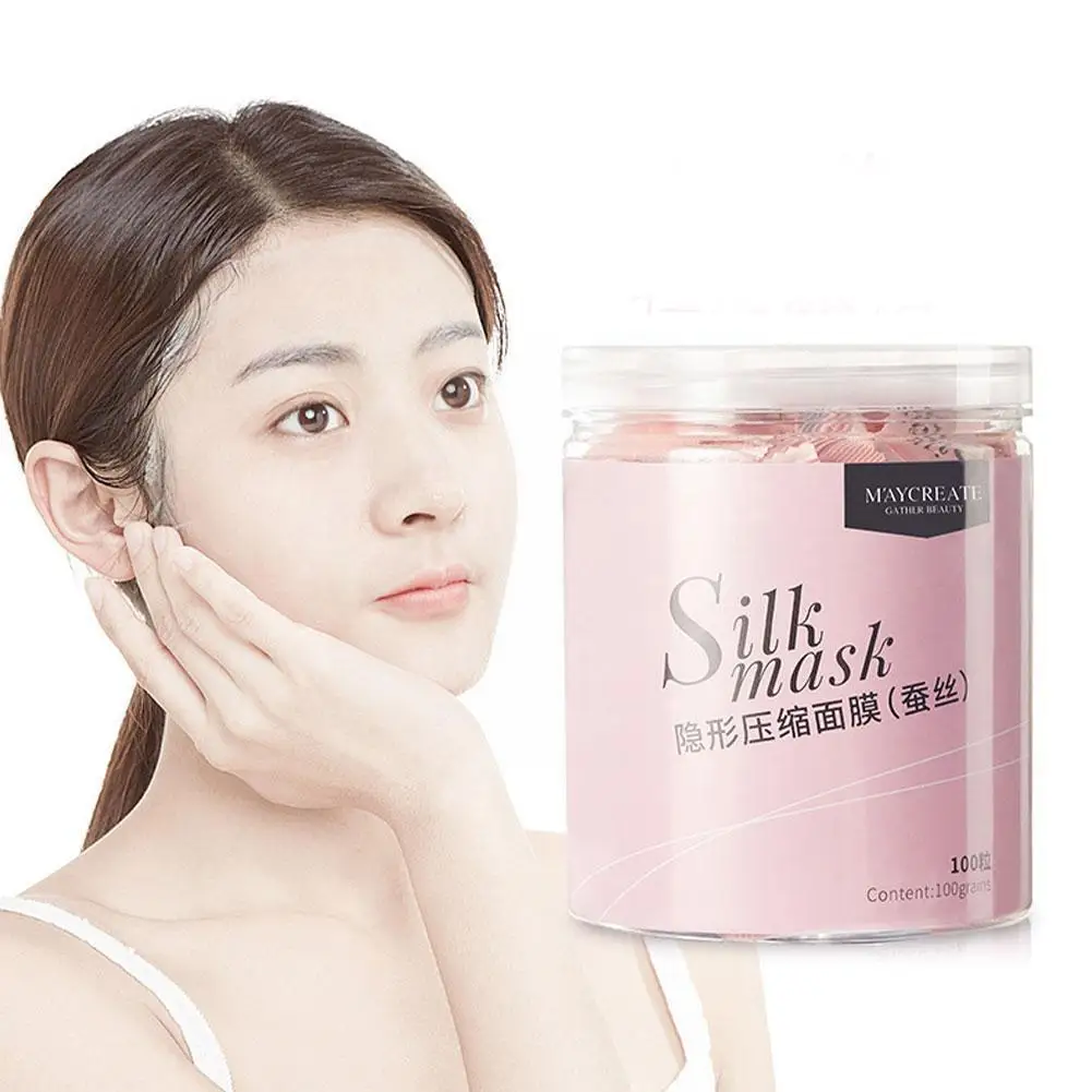 

100 Tablets/bag Fashion Compression Mask Invisible Ultra-thin Paper Silk Care Skin Moisturizing Mask Mask Dry Products Whit E3Z9