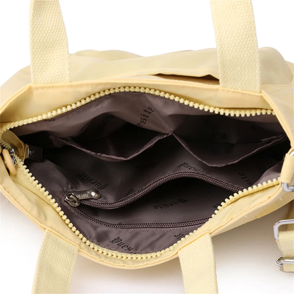 Women's Travel Crossbody Bag Nylon Female Messenger Bags Vintage Top-handle Handbags  Casual Multifunction Tote Shoulder Bags