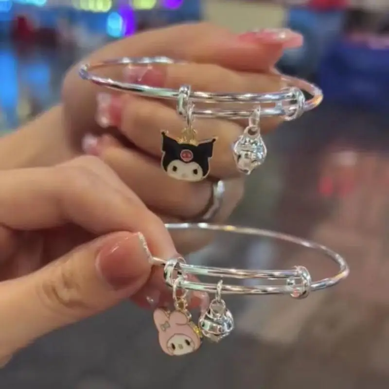 

Fashion Sanrio Hello Kitty Kuromi My Melody Cinnamoroll Cartoon Image Simple All-Match Couple Bracelet Exquisite Holiday Gifts
