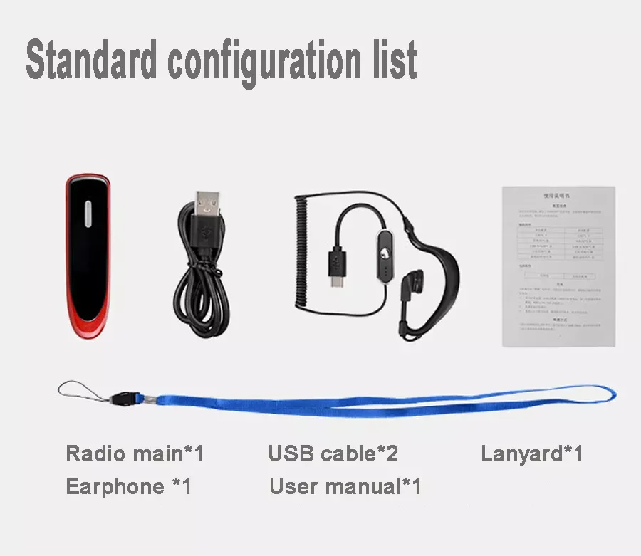 Walkie Talkie Lavalier Mini Wireless radio for Restaurant Hairdresser Beauty Salon Hotel Small Ear Hook Intercom