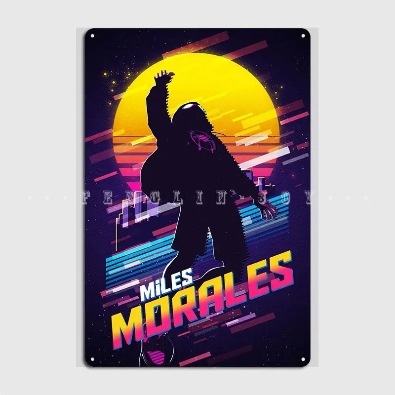 

Mile Morales Metal Sign Pub Home Design Plaques Tin Sign Poster