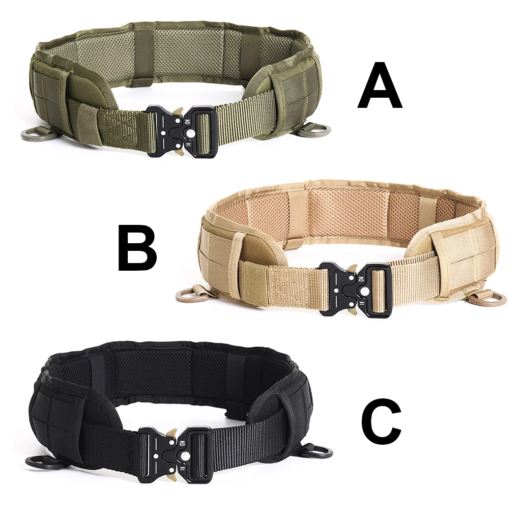 

Ремень для охоты, регулируемый нейлоновый ремень для кемпинга, сменный черный ремень для MOLLE