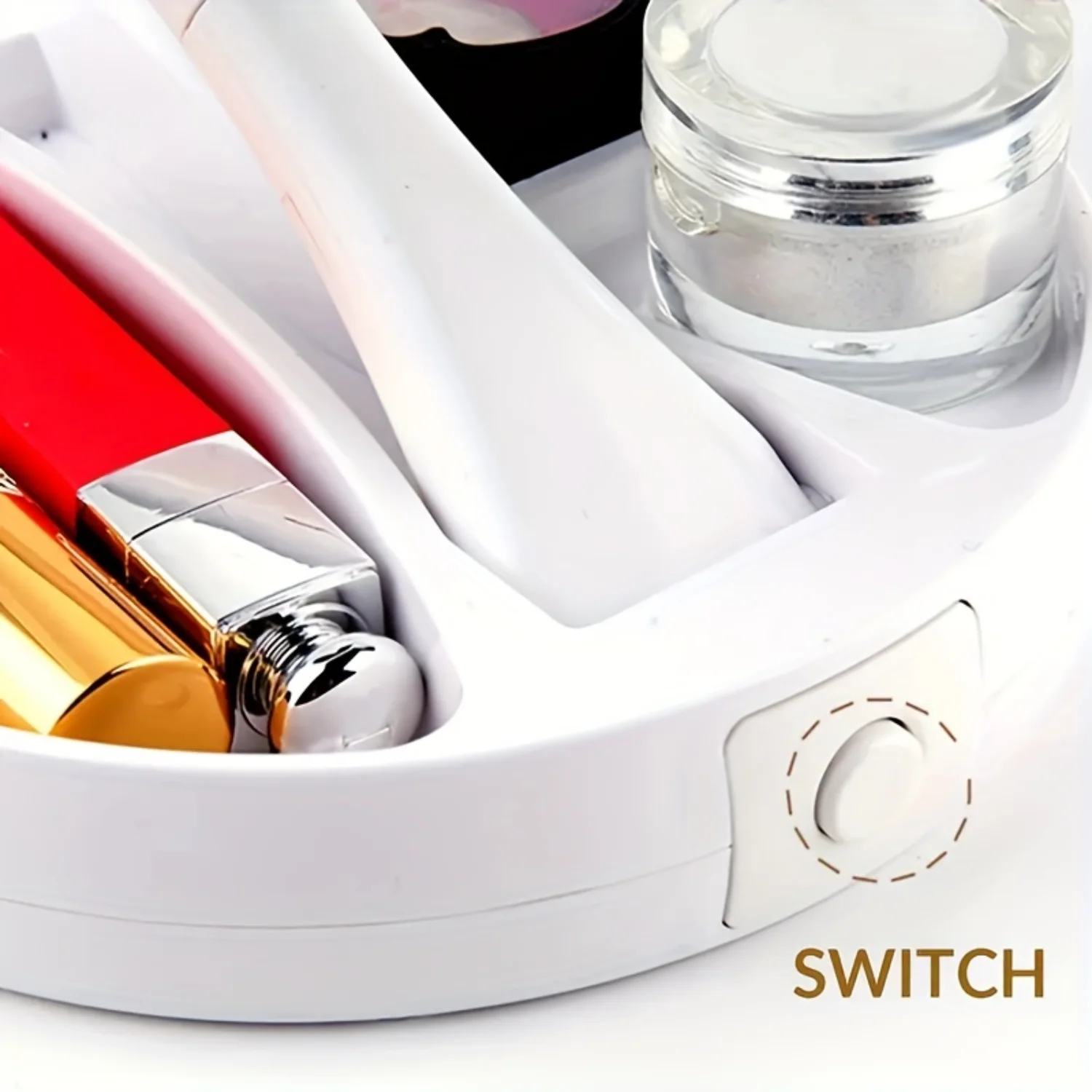 10-кратное увеличительное светодиодное зеркало для макияжа с подсветкой простая