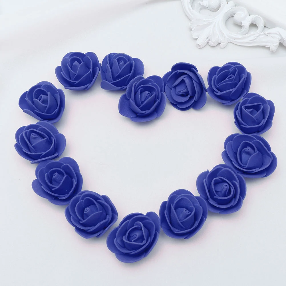 

50 Pcs Simulation Rose Head Tiny Flowers For Crafts Artificial Heads Making Wedding Decor The Foams Roses Party