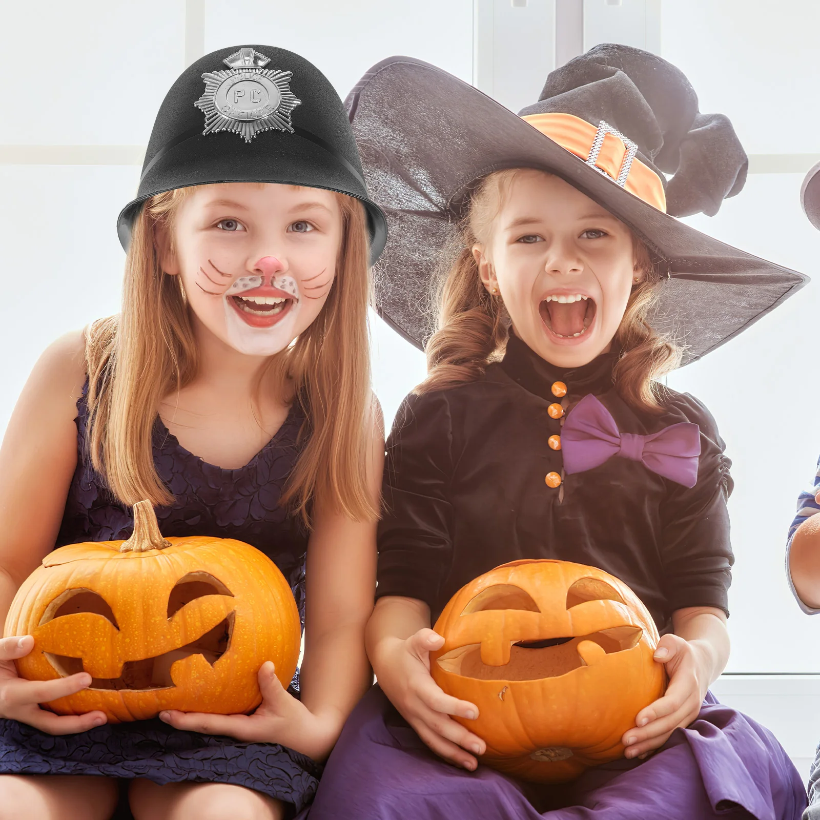 Значок Полицейская Кепка Офицер Вечеринка Косплей Костюм Шляпа Представление