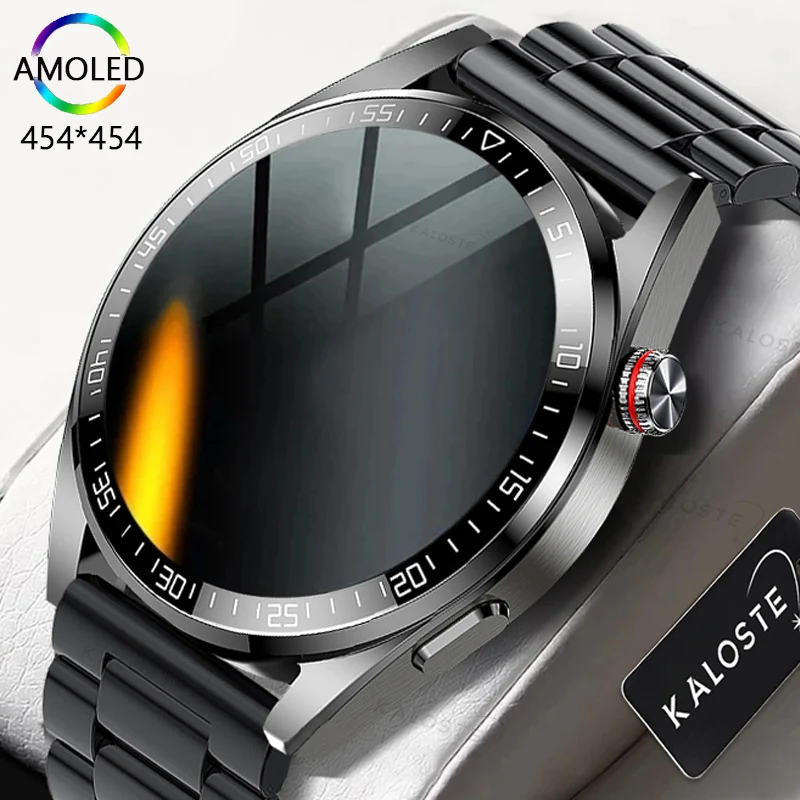 

KALOSTE 8G RAM 454*454 Screen SmartWatch Men Always Display The Time Bluetooth Call Local Music Smartwatch For Android ios Clock
