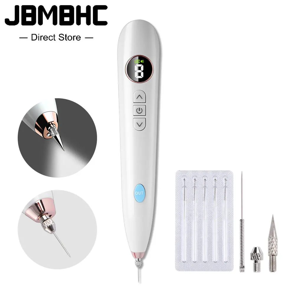 

Laser Plasma Pen Black Spot Skin Tag Remover Skin Care LCD Laser Mole Tattoo Freckle Removal Pen Mole Wart Dark Spot Remover