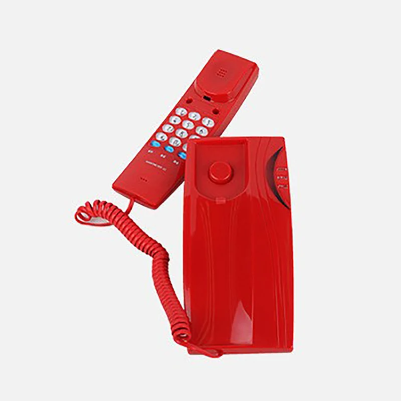 1pc trimline corded phone with calling indicator mute pause function table and wall mountable telephone for homehoteloffice free global shipping