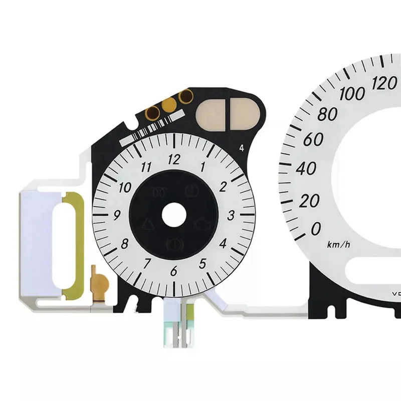 

260 км/ч белая лицевая панель с приборной панелью холодного света EL для Mercedes Benz W209, W211, C219