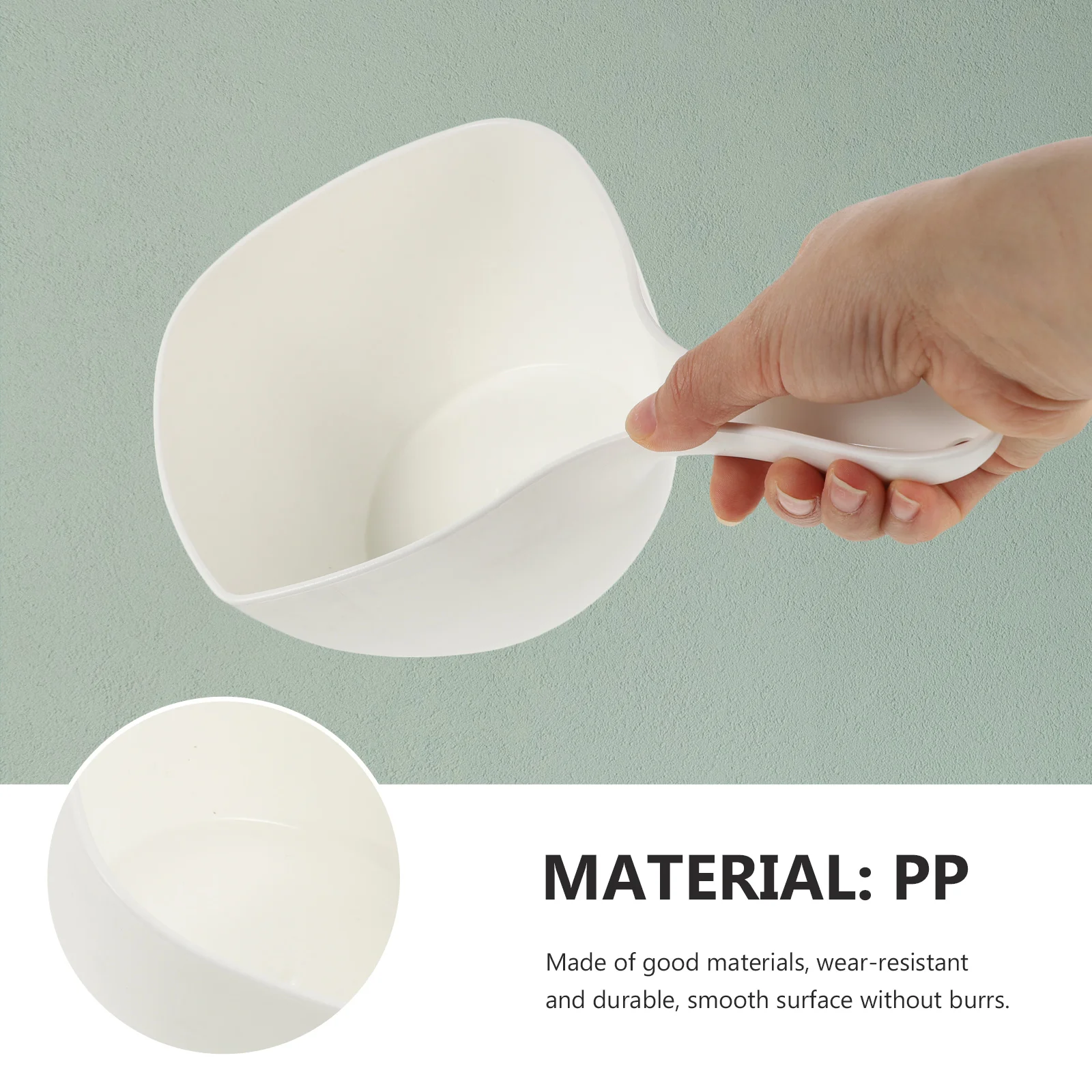 Ковш Кухонный многоразовый ковш для воды Ведро Дырокол Белый Совок полива