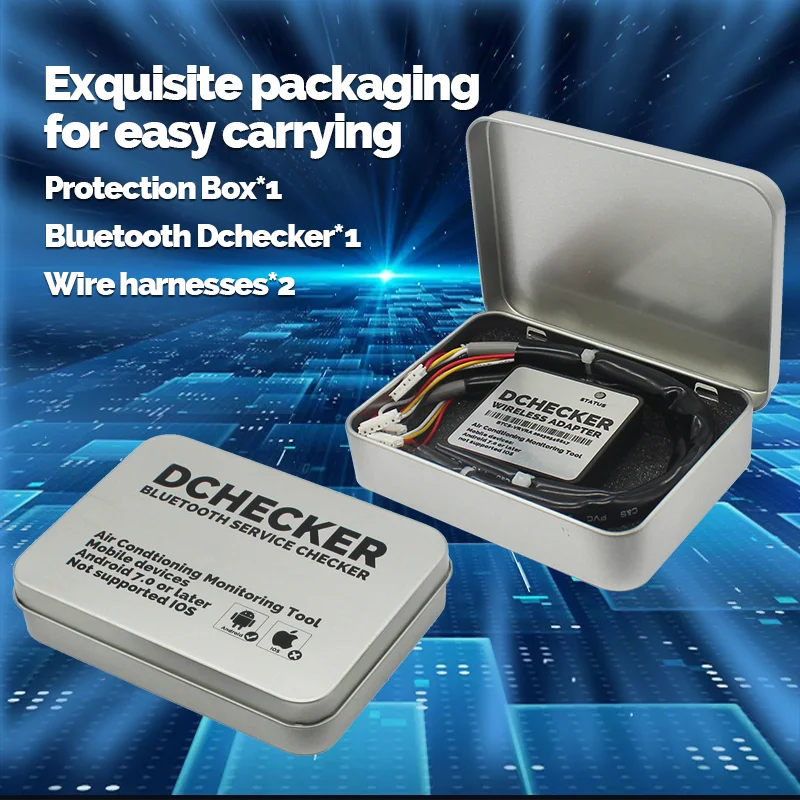 Фото Bluetooth-сервис d Checker для системы Daikin VRV Skyair RA, диагностические инструменты, Skygeek, металлическая проблема, съемка 999172T 999187T №3