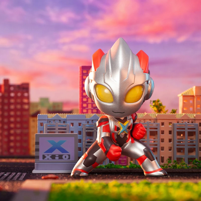 

POPMART новое поколение, милые Мультяшные фигурки Ultraman, модные украшения для дома