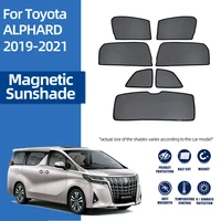 for toyota alphard vellfire 2019 2022 magnetic car sunshade visor front windshield mesh frame curtain rear side window sun shade