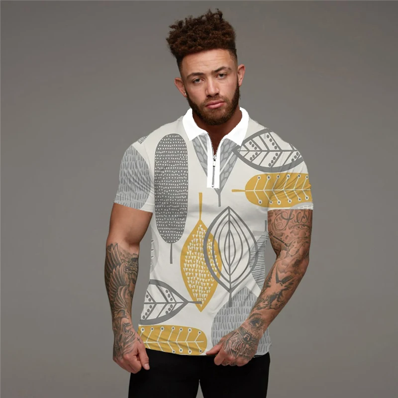 

Summer 2022 Men's Polo Shirts Short Sleeve Polo Business T Shirts 3D Print Polo Shirts Street Casual Fashion Short Sleeves