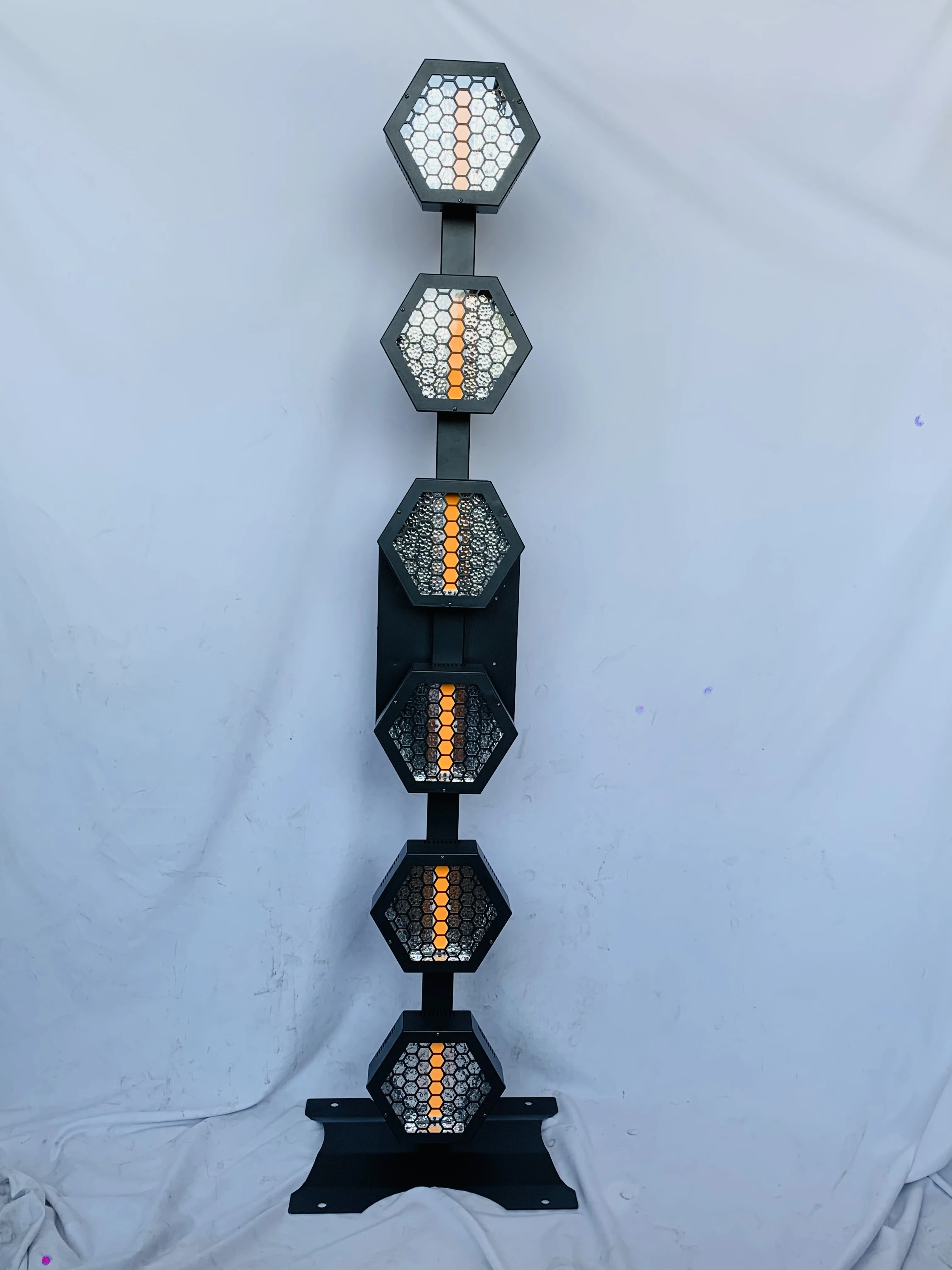 Фото Светодиодное освещение для сцены 6x60W Proman Retro DMX, для фонового освещения, RGB, DJ-оборудование со стойкой №1