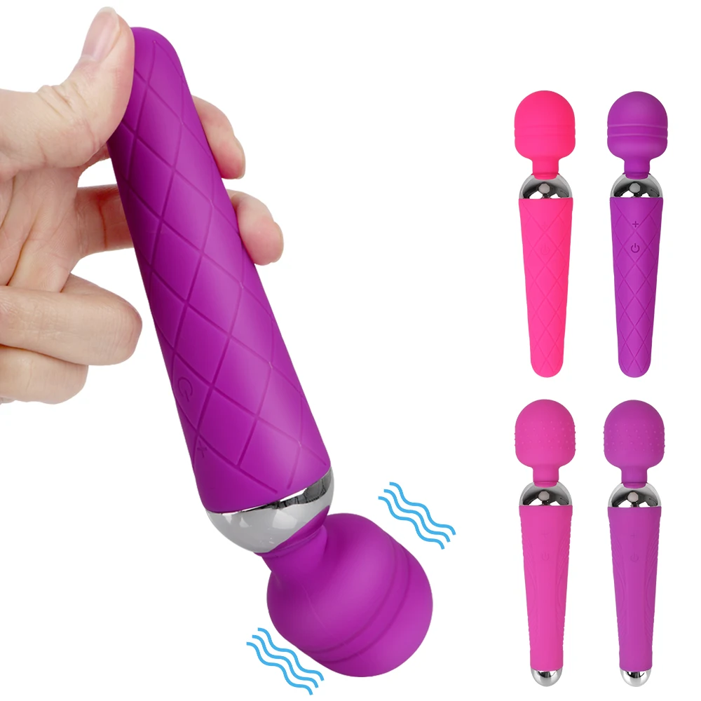 

Magic Wand Clitoris Stimulator Vibrating Dildo Female Masturbator Adult Products 16 Speeds Sex Toys for Woman AV Vibrator