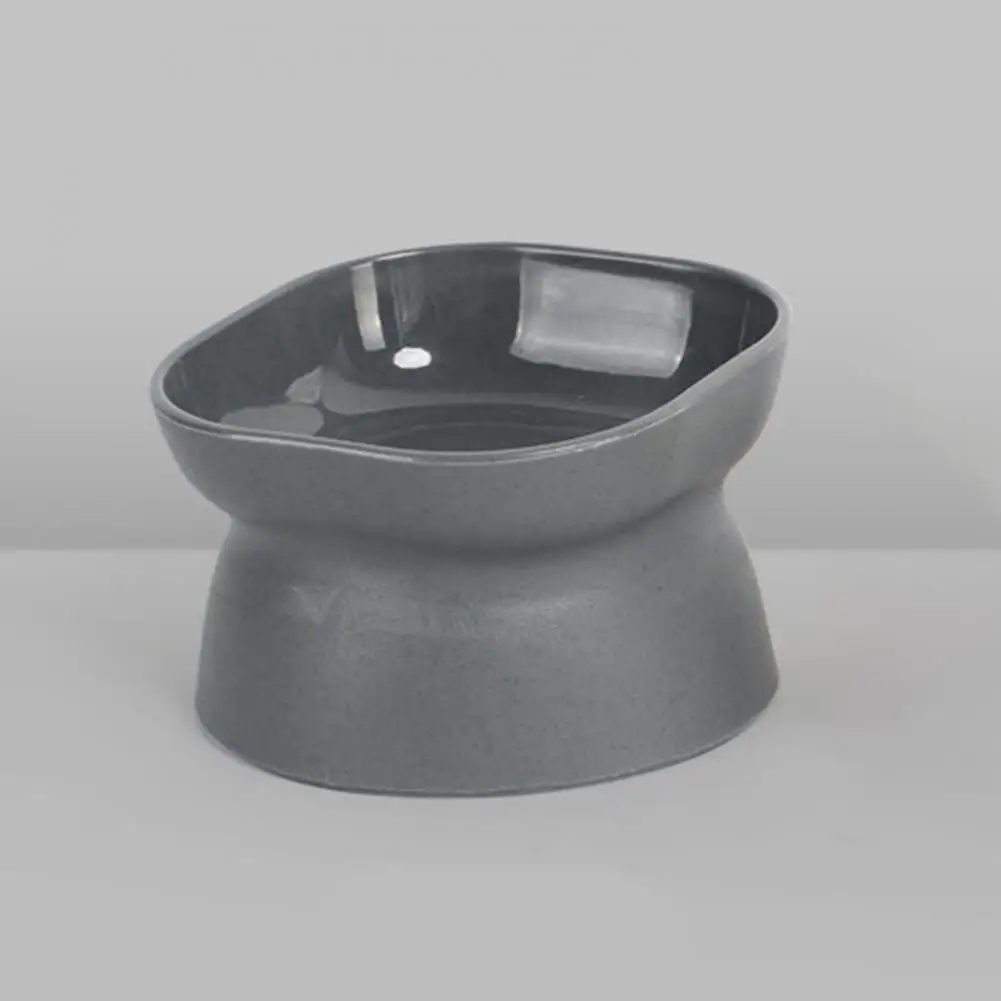 

Безопасная миска для домашних животных, двусторонняя миска для кормления кошек, устойчивый подъем, без пролива, для домашнего использования