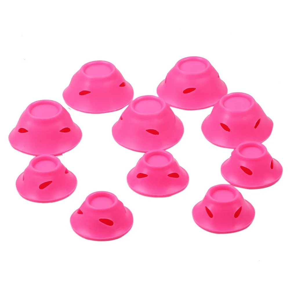 10 шт. мягкие резиновые волшебные бигуди для ухода волос силиконовая Плойка