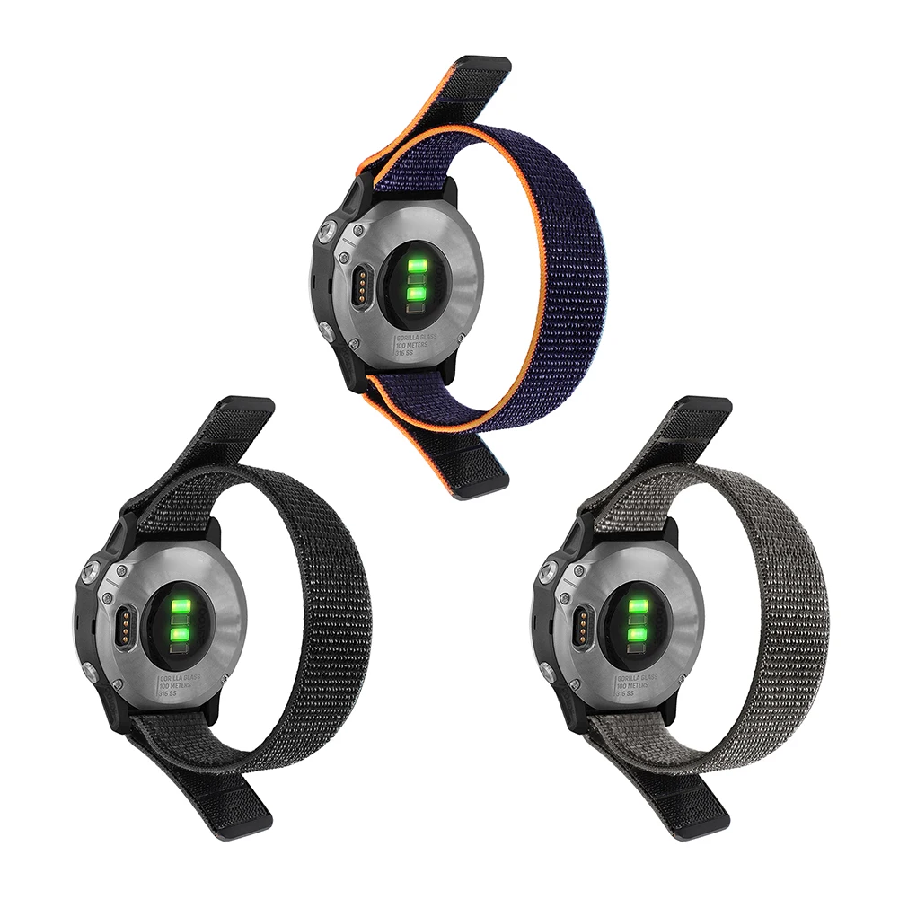 

Ремешок нейлоновый для спортивных часов Garmin Fenix 7/7S/7X/6X/6S/6 Pro/5X/5S, 20/22/26 мм