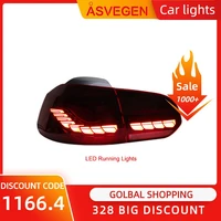led tail lights for volkswagen golf6 taillight dragon scale 2008 2013 car accessories drl turn signal lamps fog brake reversing