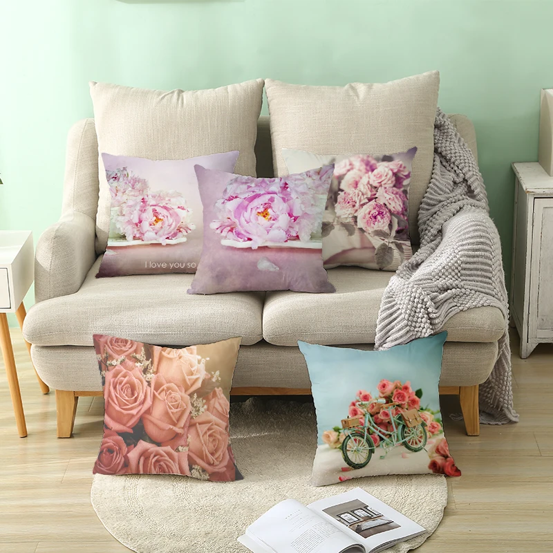 

Valentine's Day Rose Family Pillowcase Home Decor Pillowcase Sofa Pillowcase Home Decor Pillowcase