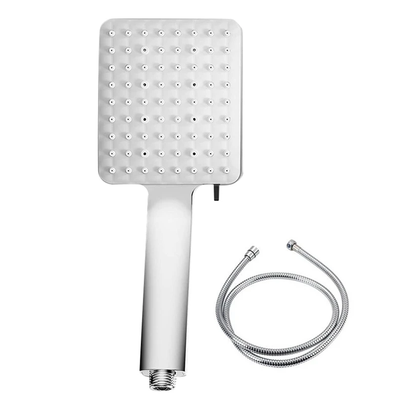 

Shower Head With Handheld, One Hand Operation 6-Setting High Pressure Shower Head, With 59Inch Stretchable Hose
