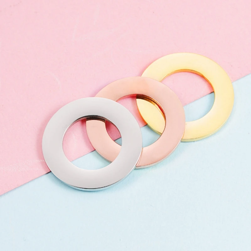 

20Pcs 25mm Hollow Out Circle Charms Connector Circle Charms For Jewelry Making 3 Colors Circle Charms