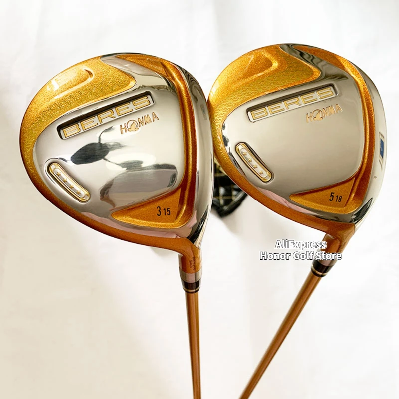 2023 New Golf Clubs HONMA Beres S-07 4 star Golf Fairway Wood 3/15 5/18 Loft Graphite Shaft R or S Golf Wood Clubs