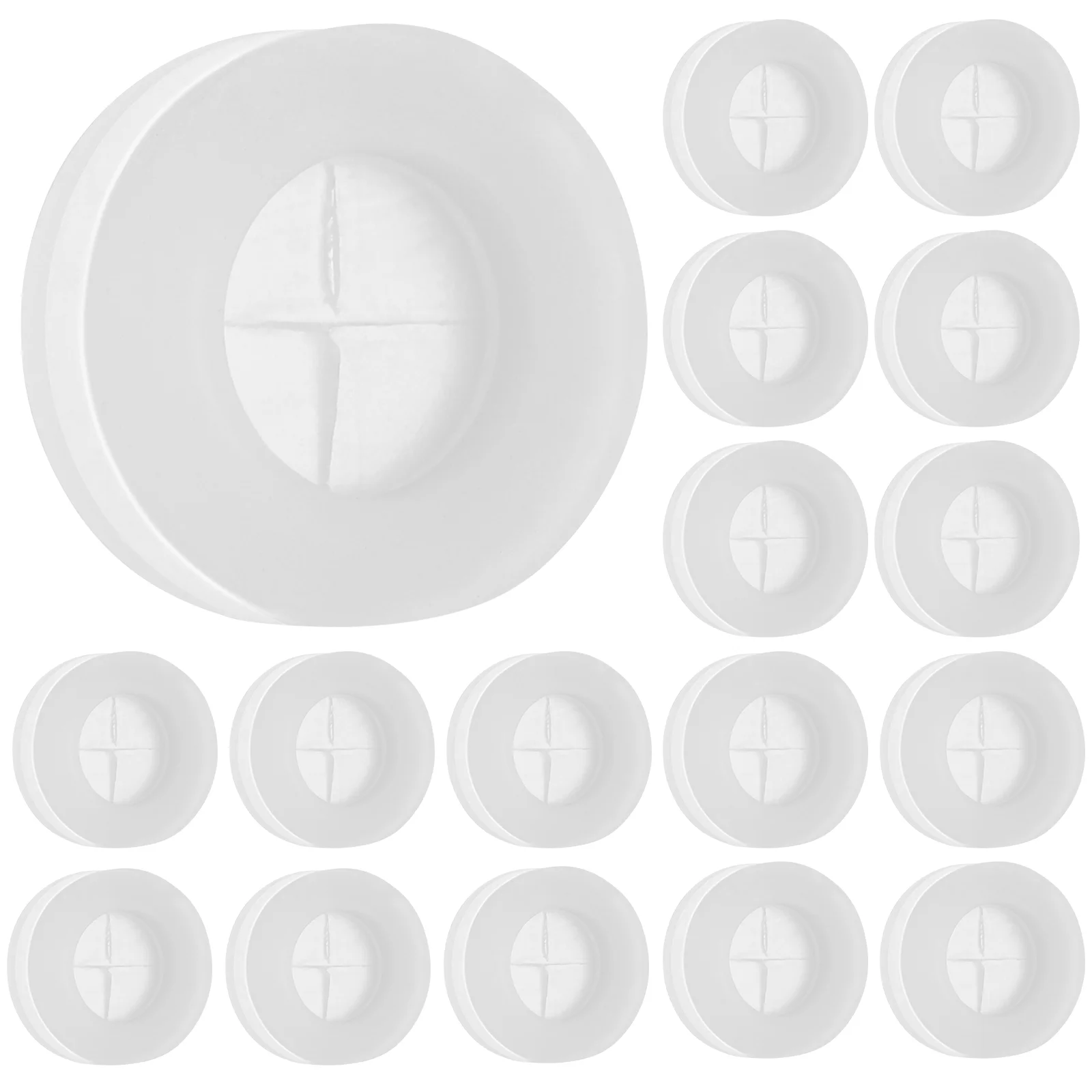 20 шт. силиконовые пробки из бамбука и дерева