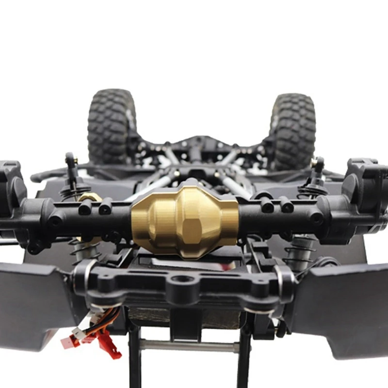 2Pcs Heavy Duty 33G Brass Front Rear Axle Diff Cover Differential For Yikong YK4082 4102 4103 6101 RC Car Upgrades