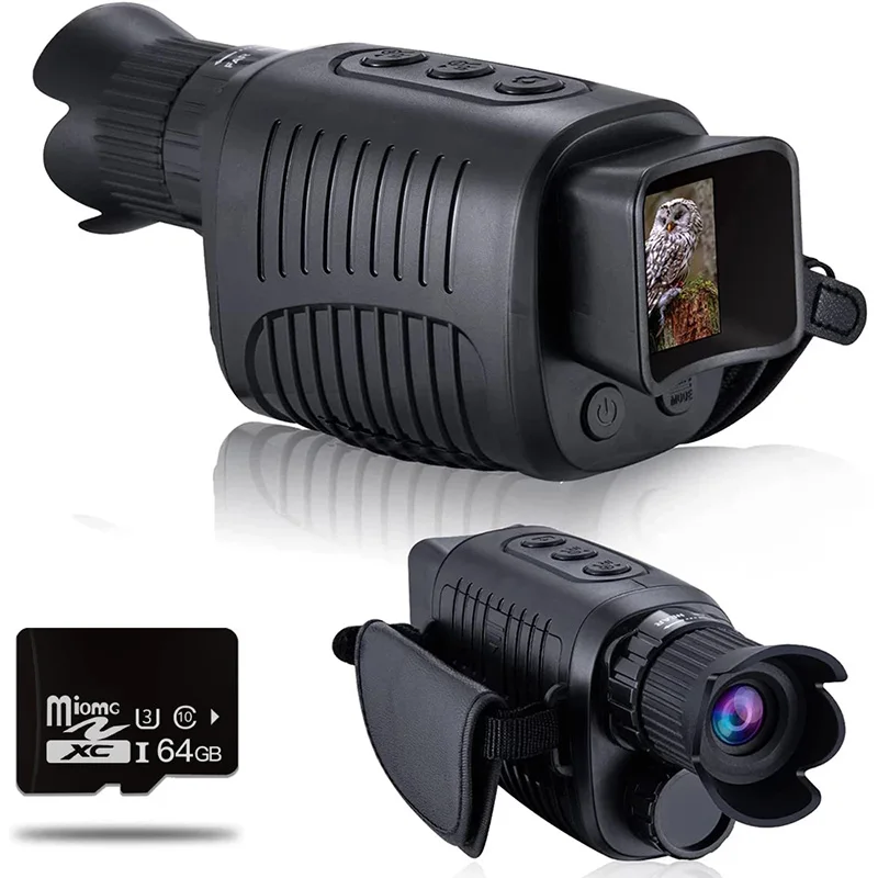New 1080p Full HD Photo & Video Night Vision Goggles Portable Infrared Night Vision for Day & Night Hunting Camping Surveillance