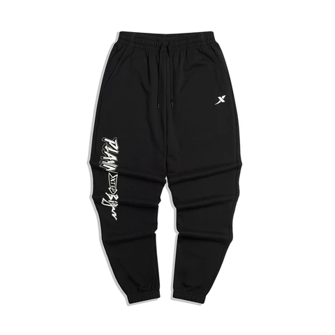 Брюки Xtep мужские удобные простые однотонные, повседневные штаны для мужчин, спортивные штаны для баскетбола, бега, 877329630012 - изображение