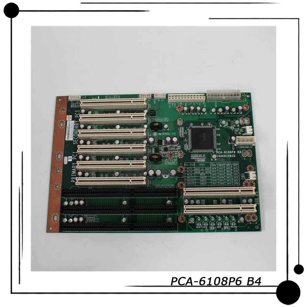 PCA-6108P6 B4 Original For Advantech Industrial Computer Baseboard Before Shipment Perfect Test