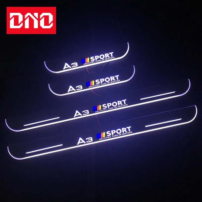 

DNO Trim Pedal LED Car Light Door Sill Scuff Plate Pathway Dynamic Streamer Welcome Lamp For Audi A3 8P 8V 8L 2014 - 2019