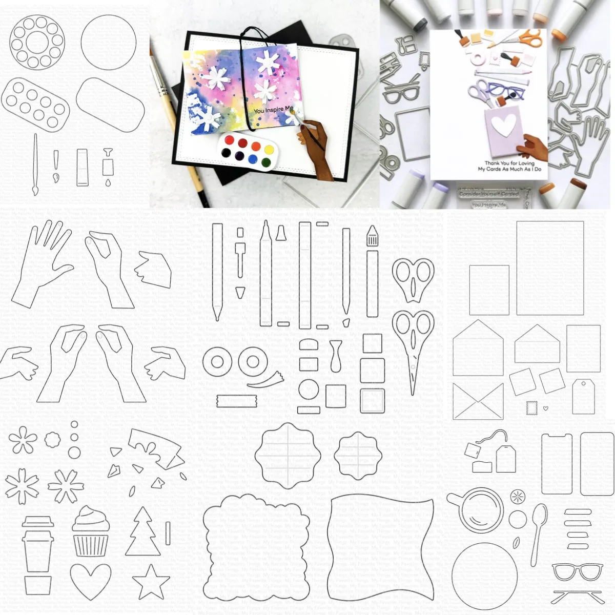 

2022 New Hands Metal Cutting Dies DIY Scrapbooking Paper Craft Handmade Make Album Greeting Card Punch Embossing Template