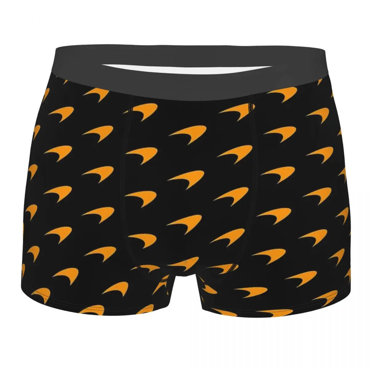 

McLaren Papaya On Black F1 Formula 1 Underpants Breathbale Panties Men's Underwear Ventilate Shorts Boxer Briefs