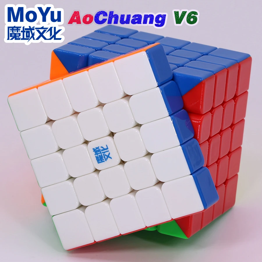 Moyu Magic Cube AoChuang V6 5x5 Магнитный 5x5x5 УФ тройной двойной трек Мульти Профессиональный