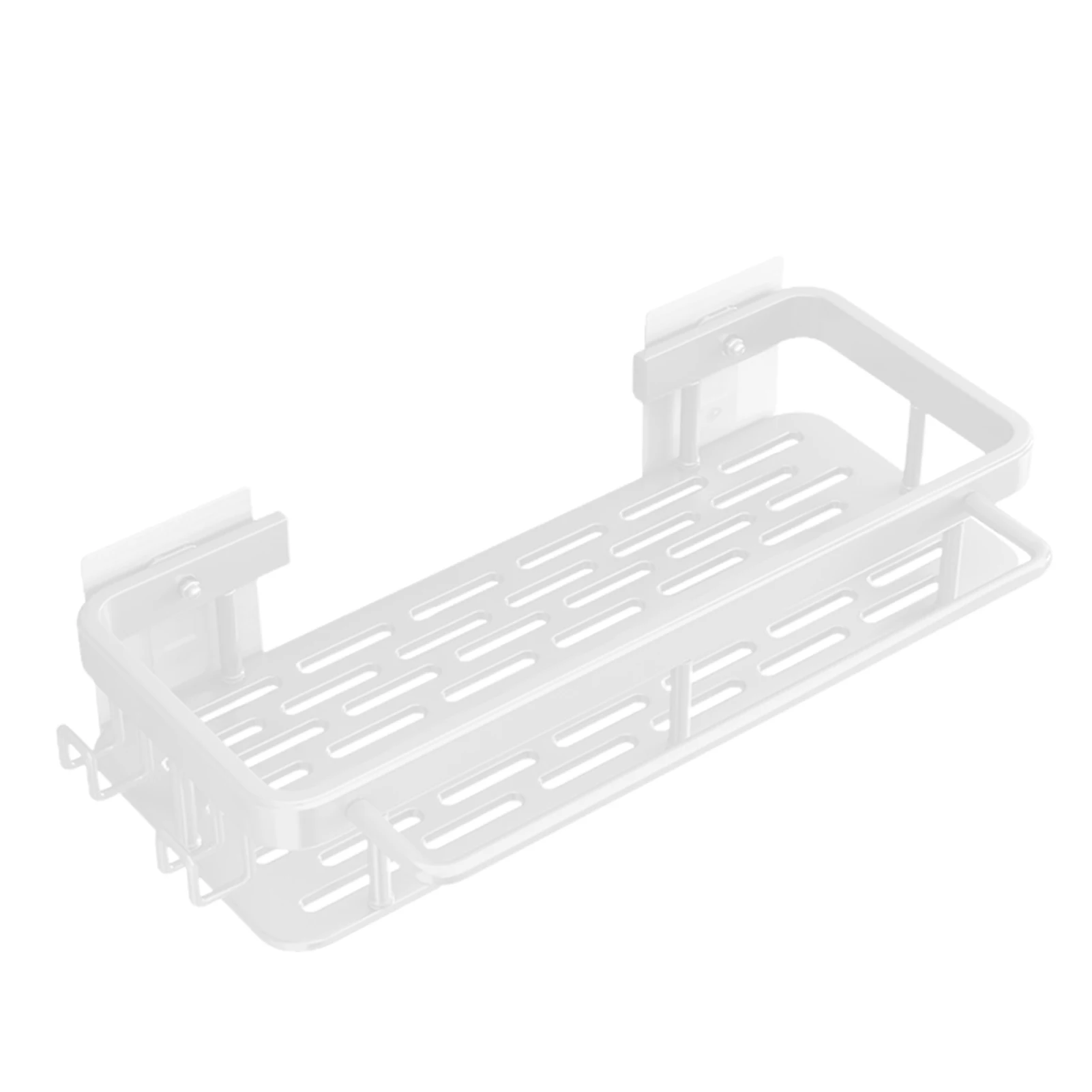 

Bathroom Shower Storage Rack Drill-Free Aluminum Floating Shelf for Shampoo