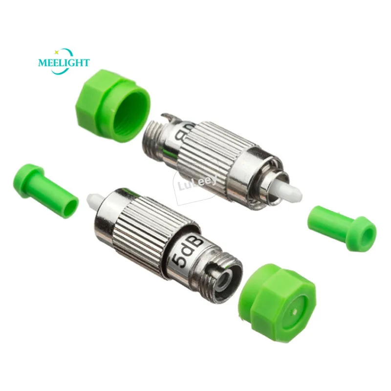 

2pcs FC/APC attenuator flange connector fiber attenuator 5DB
