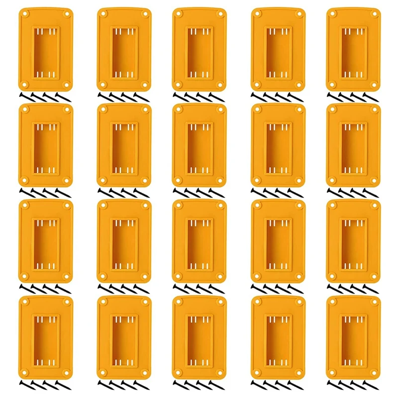 

20 Pack Tool Mount Tool Holders with Screws Drill Holder Wall Mount Drill Bit Case with Dewalt 20V/ 12V, MKM18