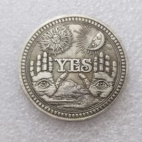 new yesno gothic prediction decision coin all seeing eye or death angel nickel usa morgan coin