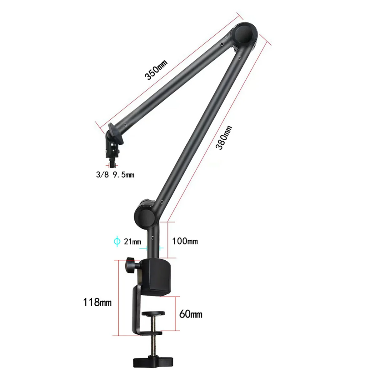 Подставка для микрофона Регулируемая тяжелая подвеска Держатель ножничной