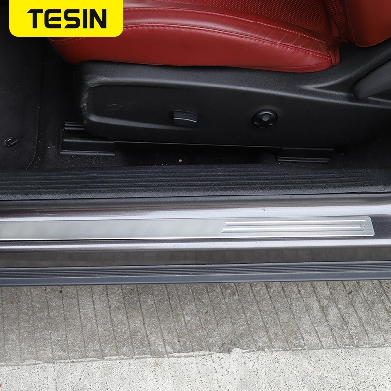 TESIN Защитная Накладка на порог для входной двери защитная Dodge Challenger 2009 +