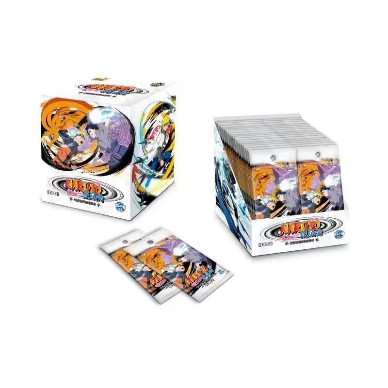 

9BOX Naruto Cards Wholesale Board Games Anime Figure Letters Playing Cards Toys For Kids Christmas Gift Juguetes